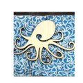 Designocracy Octopus Vintage Art on Board Wall Decor 9851218